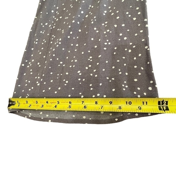 BLACK SWAN Kate Polka Dot Printed Cropped Jumpsuit in Slate Grey & White, XS - Picture 8 of 13